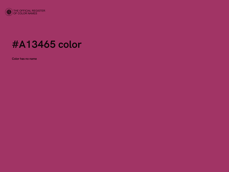 #A13465 color image