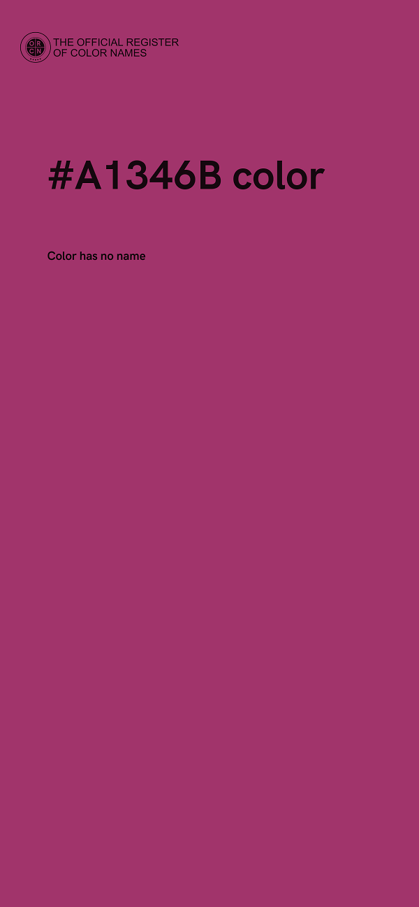 #A1346B color image