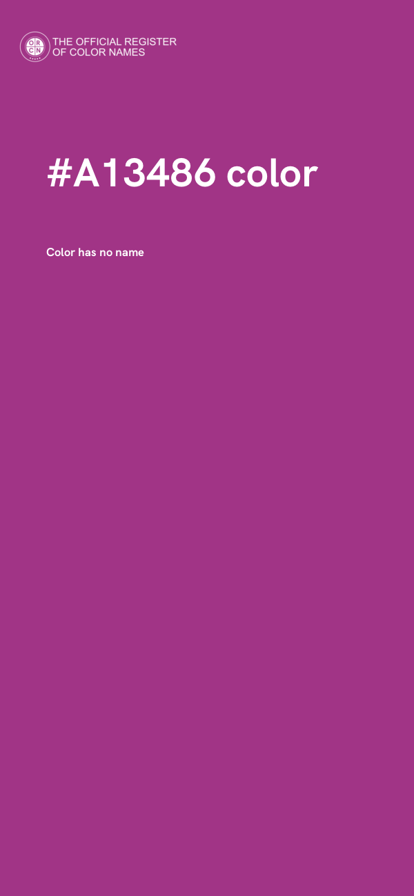 #A13486 color image