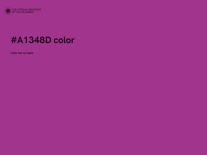 #A1348D color image