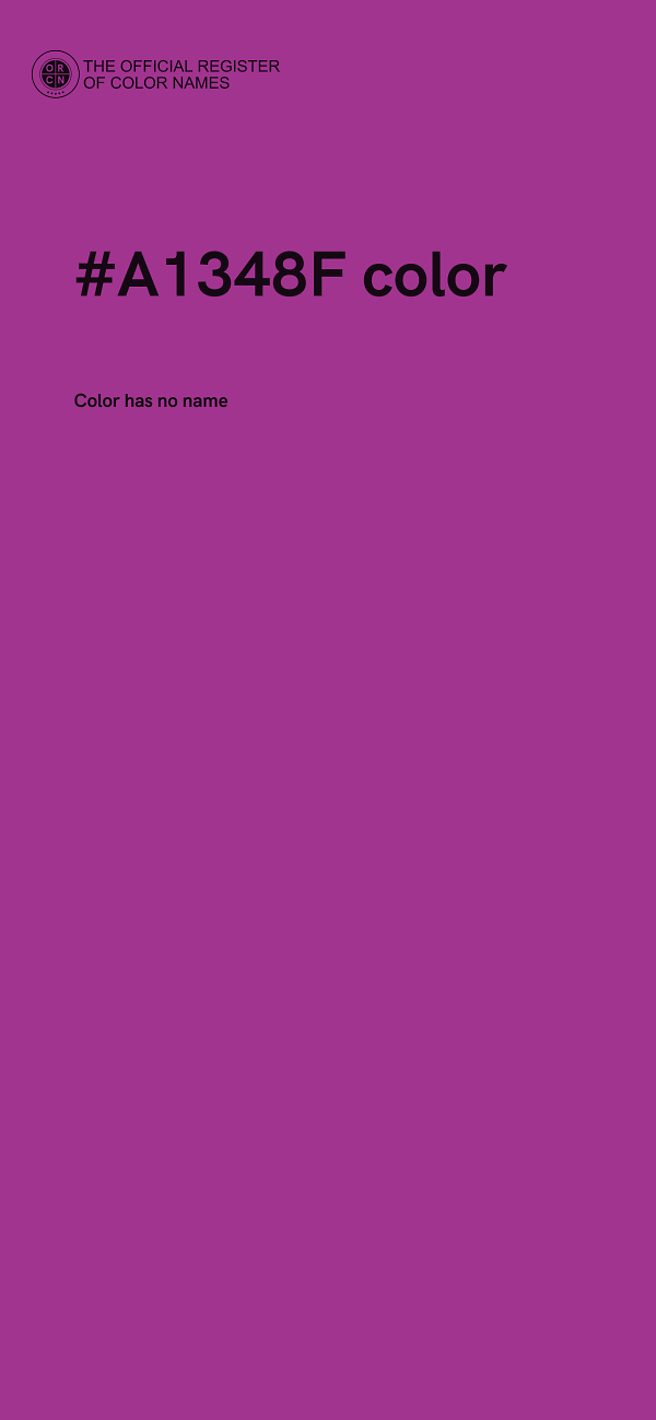 #A1348F color image