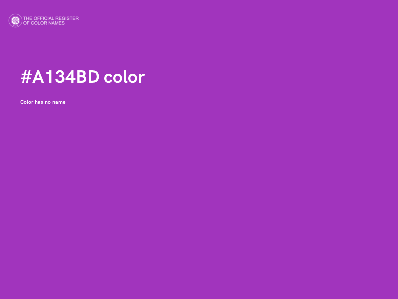 #A134BD color image