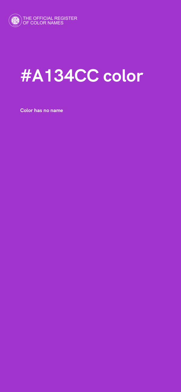 #A134CC color image