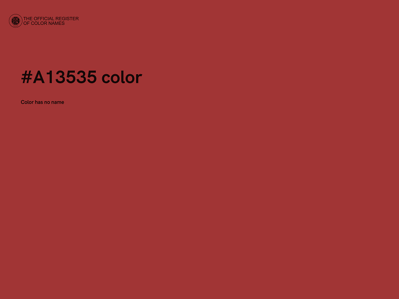 #A13535 color image