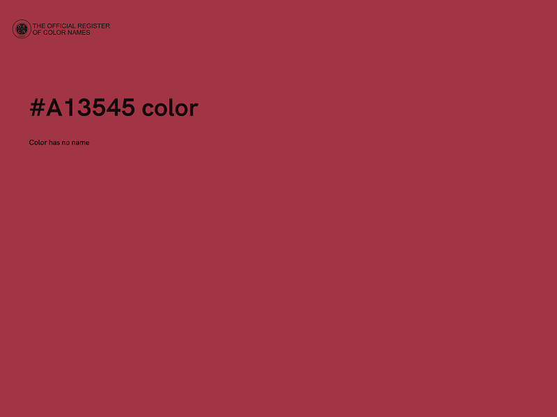 #A13545 color image