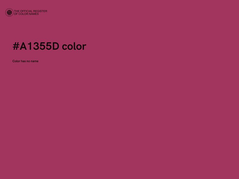 #A1355D color image