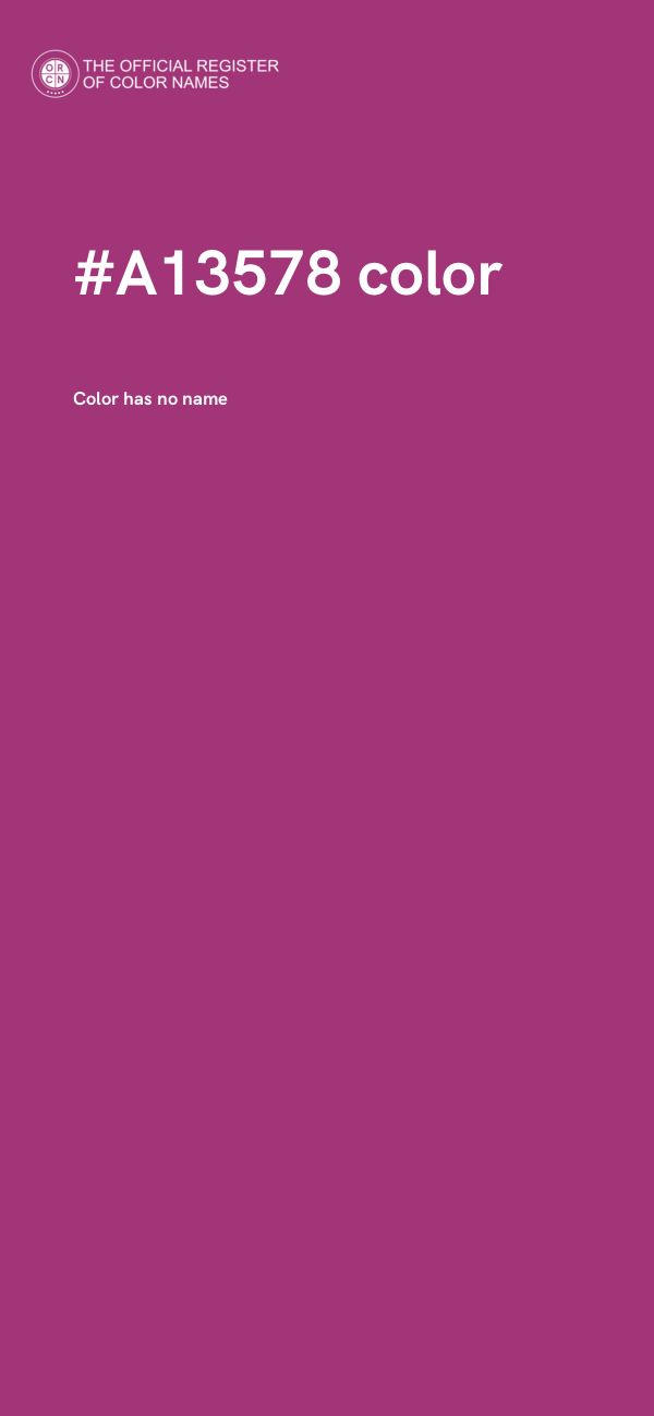 #A13578 color image