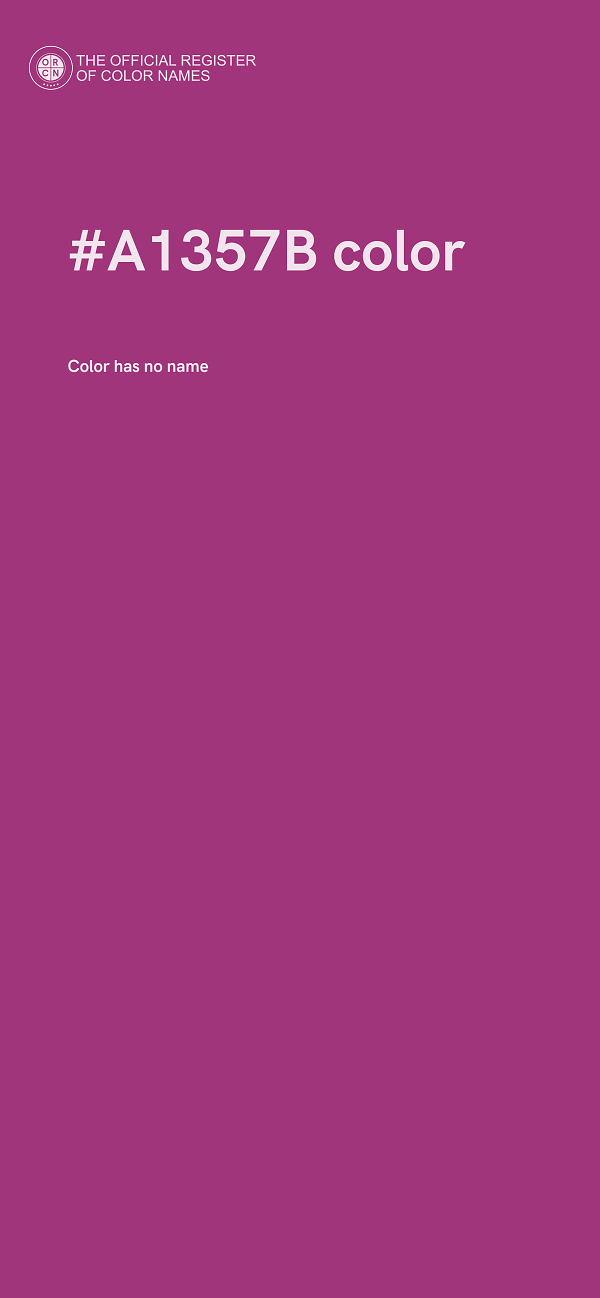 #A1357B color image
