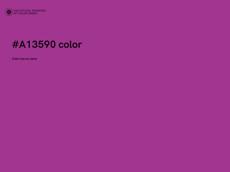 #A13590 color image