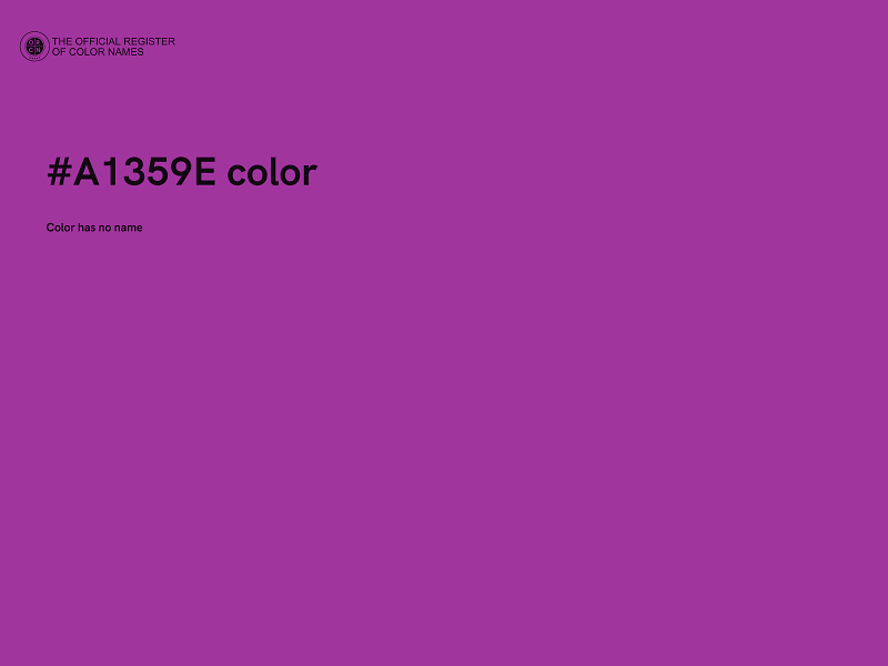 #A1359E color image