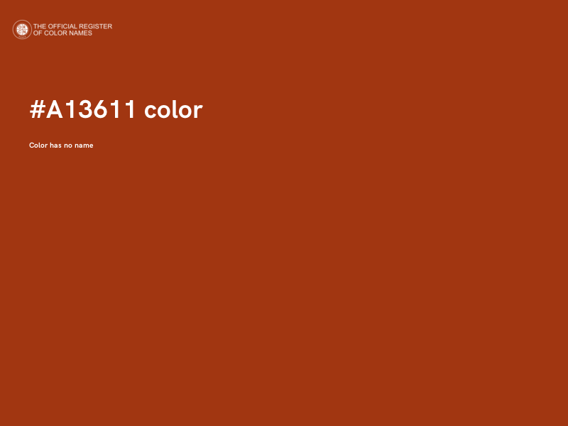 #A13611 color image