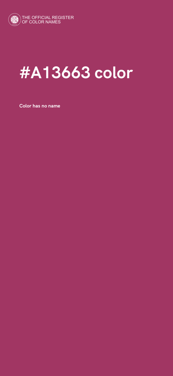 #A13663 color image