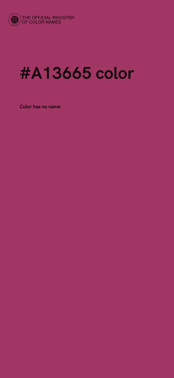 #A13665 color image