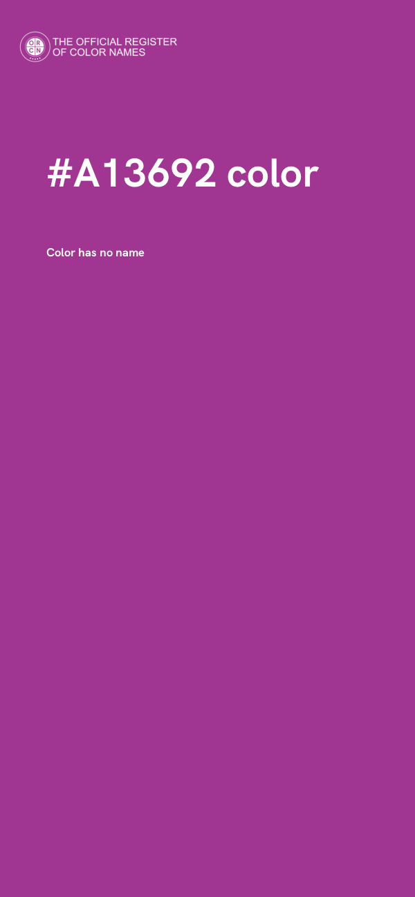 #A13692 color image