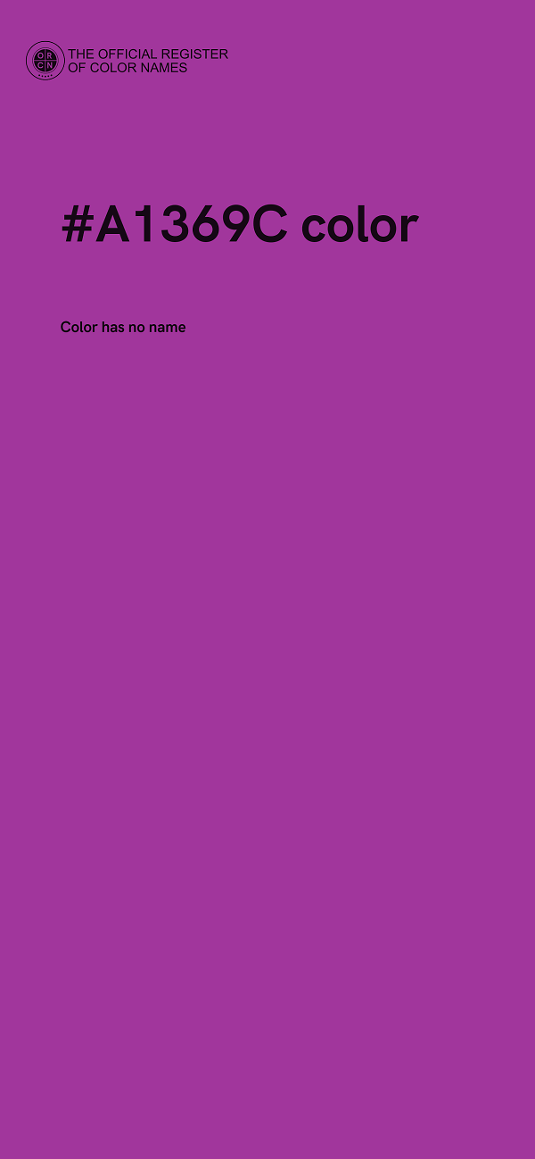 #A1369C color image