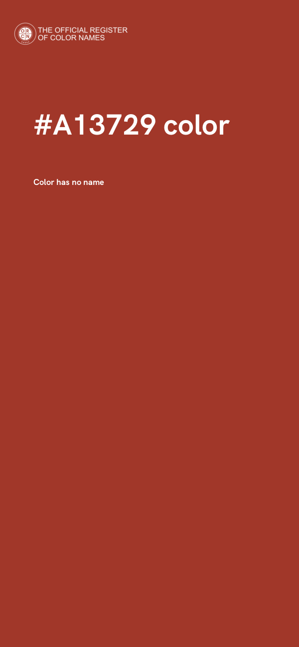 #A13729 color image