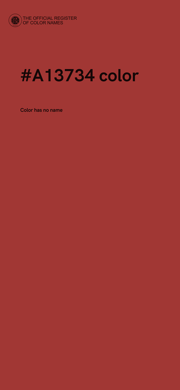 #A13734 color image