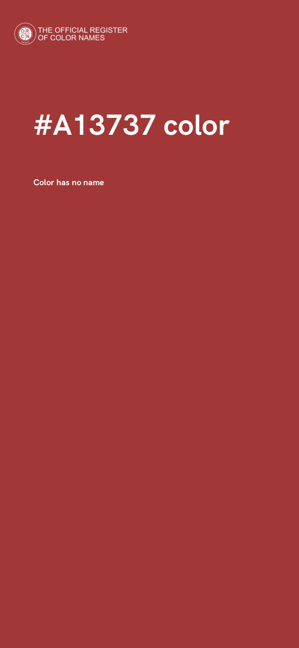 #A13737 color image