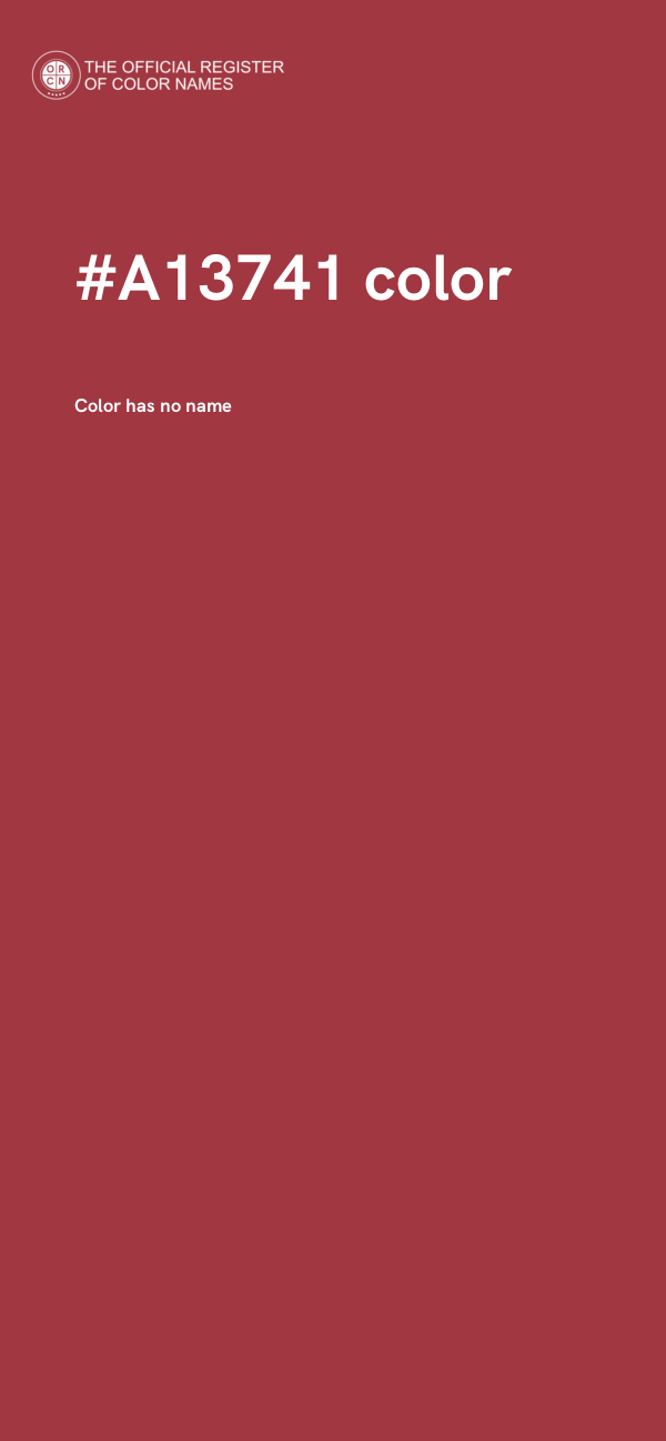 #A13741 color image
