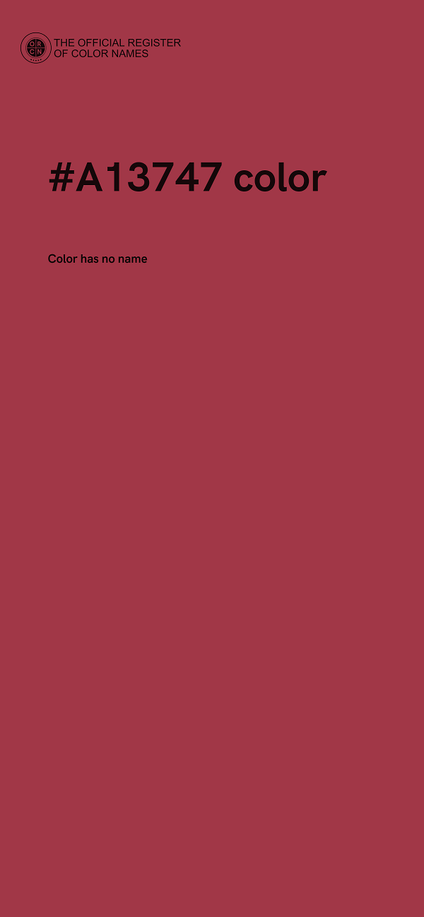 #A13747 color image