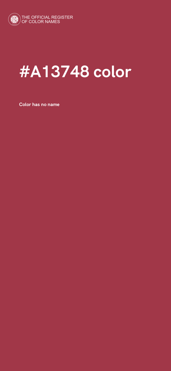 #A13748 color image