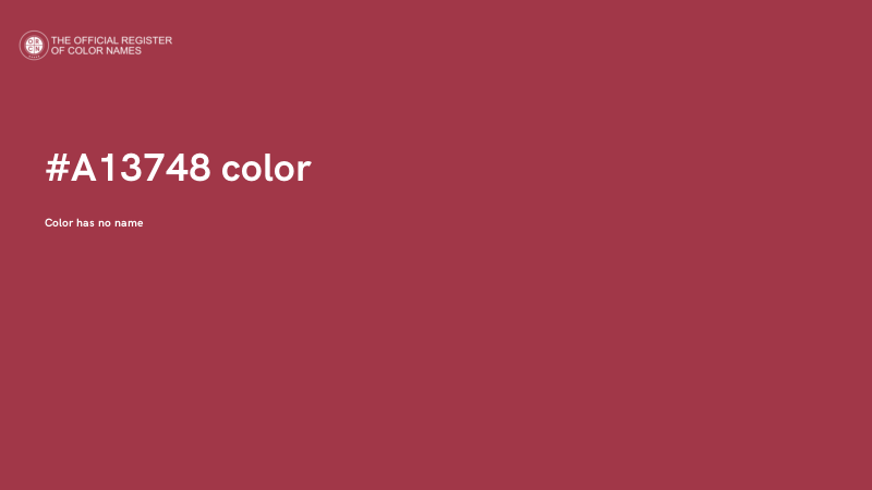 #A13748 color image