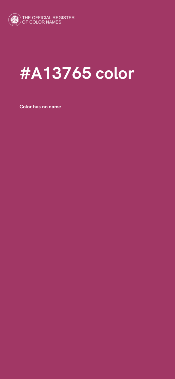 #A13765 color image