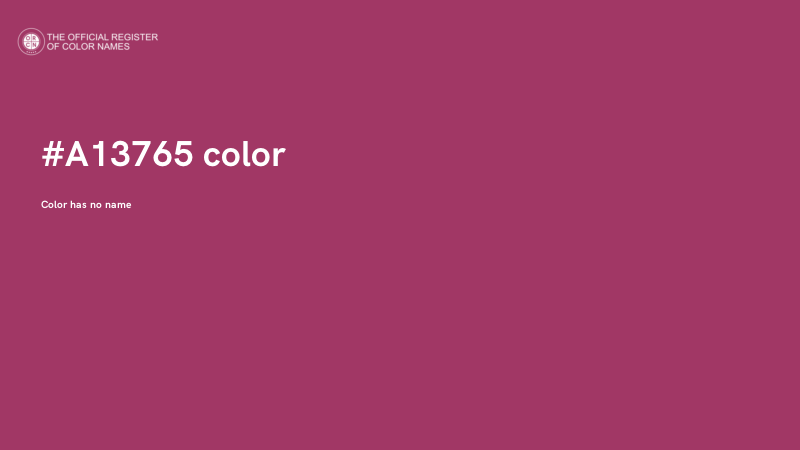 #A13765 color image