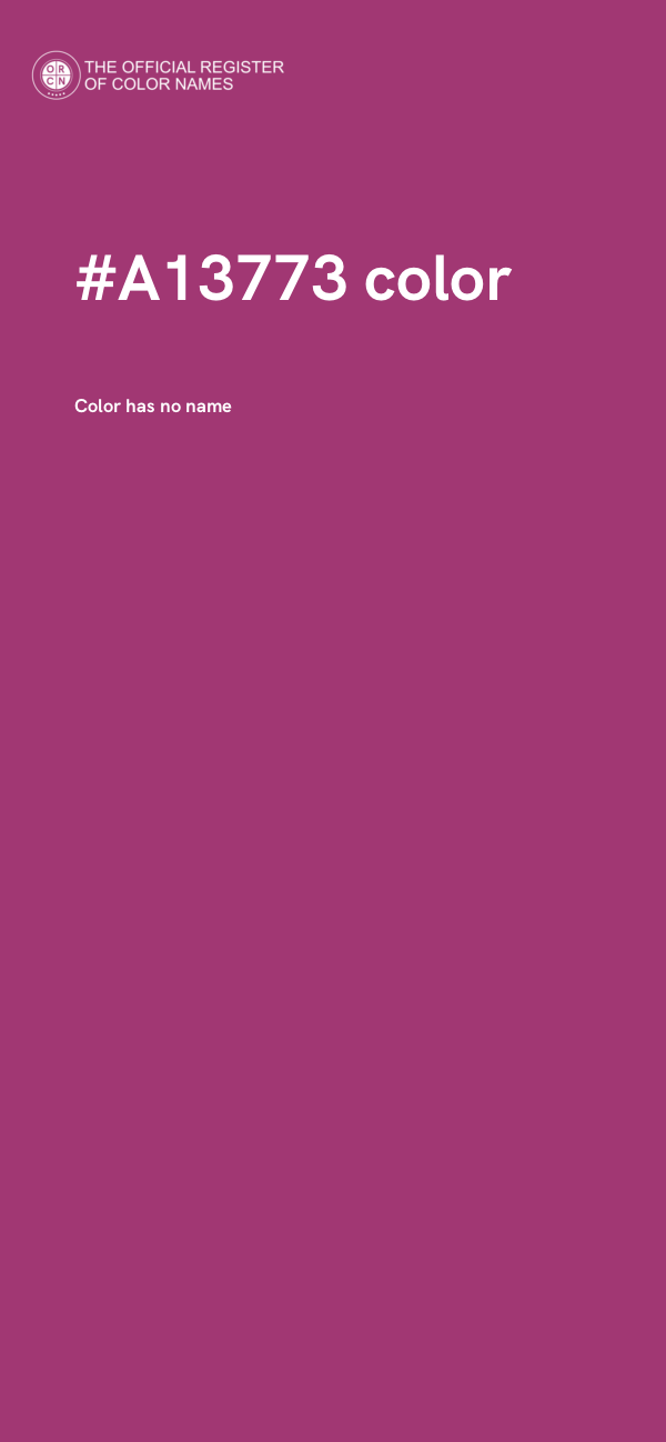 #A13773 color image