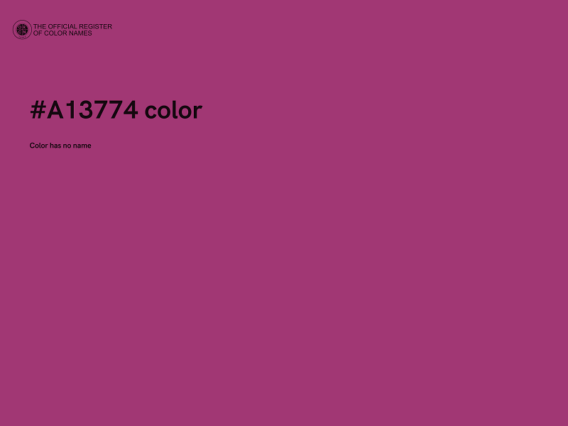 #A13774 color image