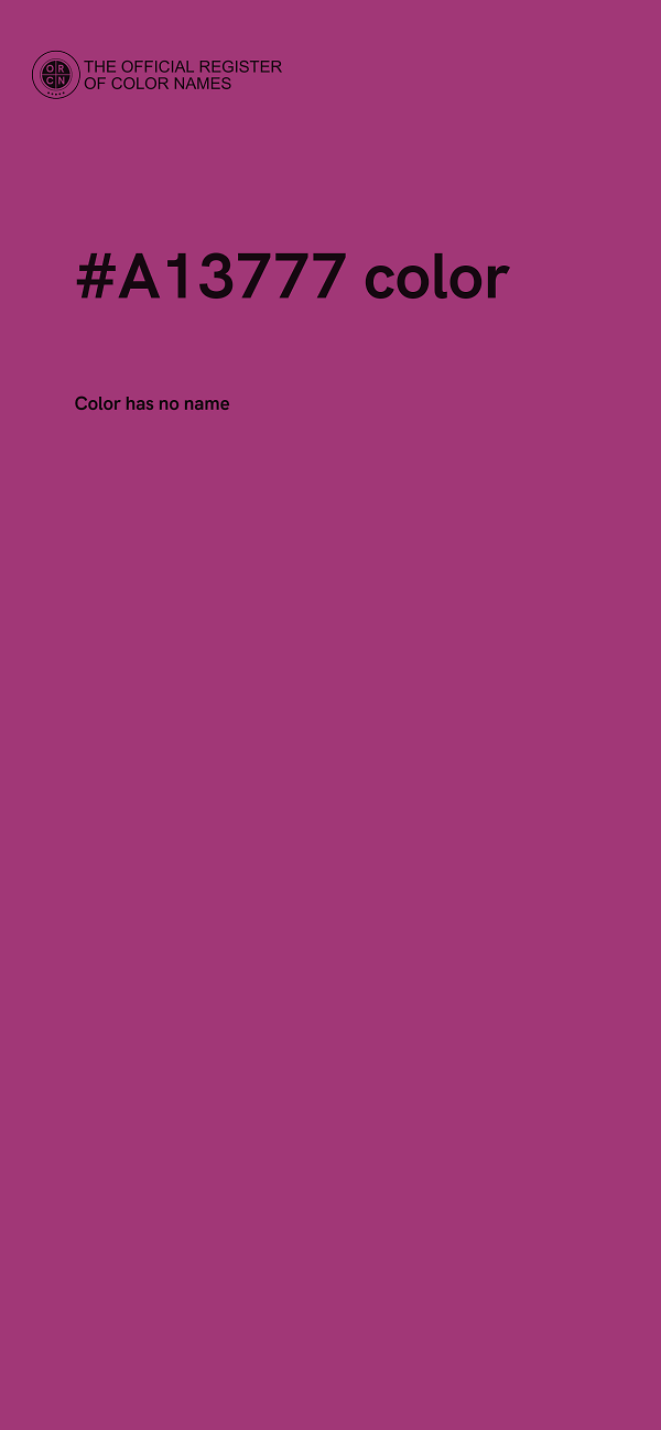 #A13777 color image