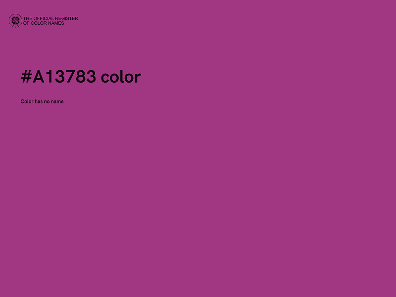 #A13783 color image