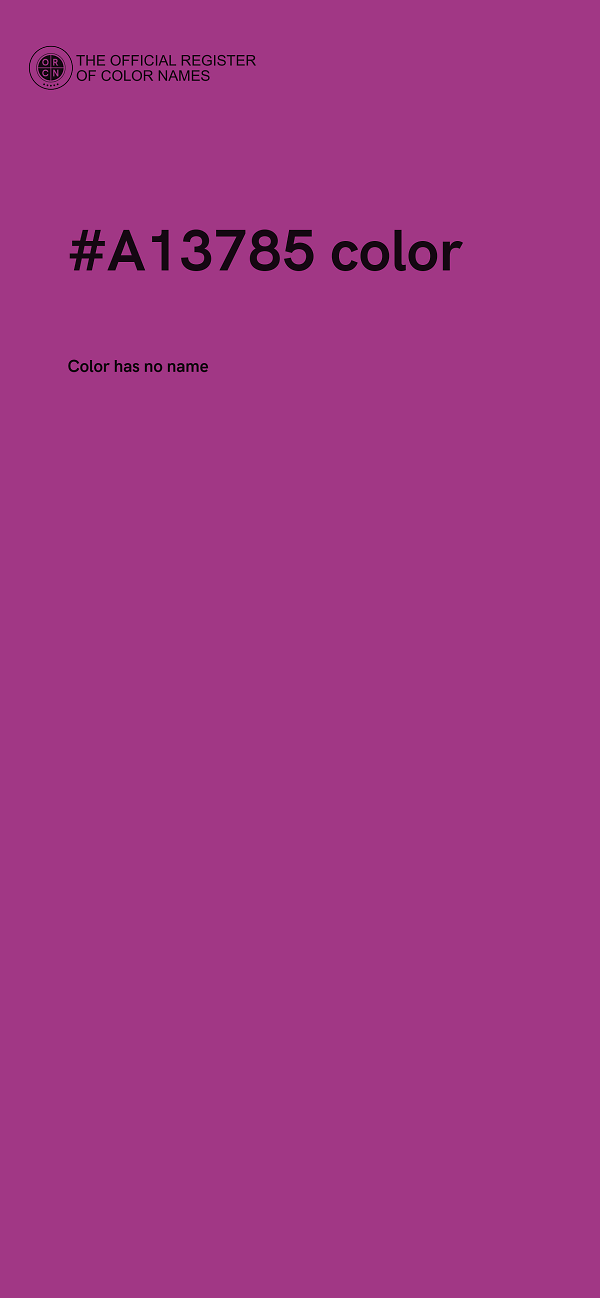 #A13785 color image