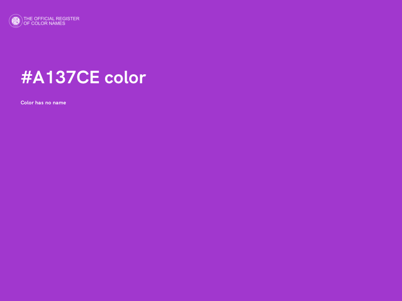 #A137CE color image