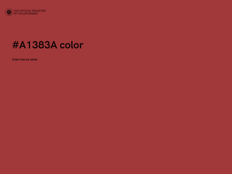 #A1383A color image