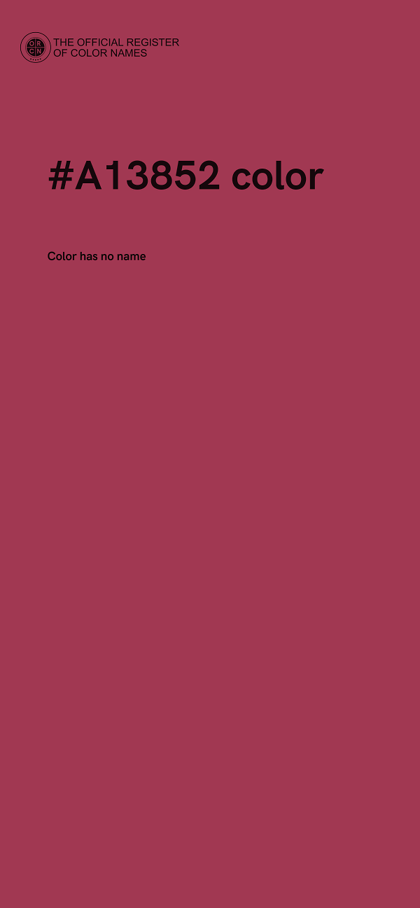 #A13852 color image