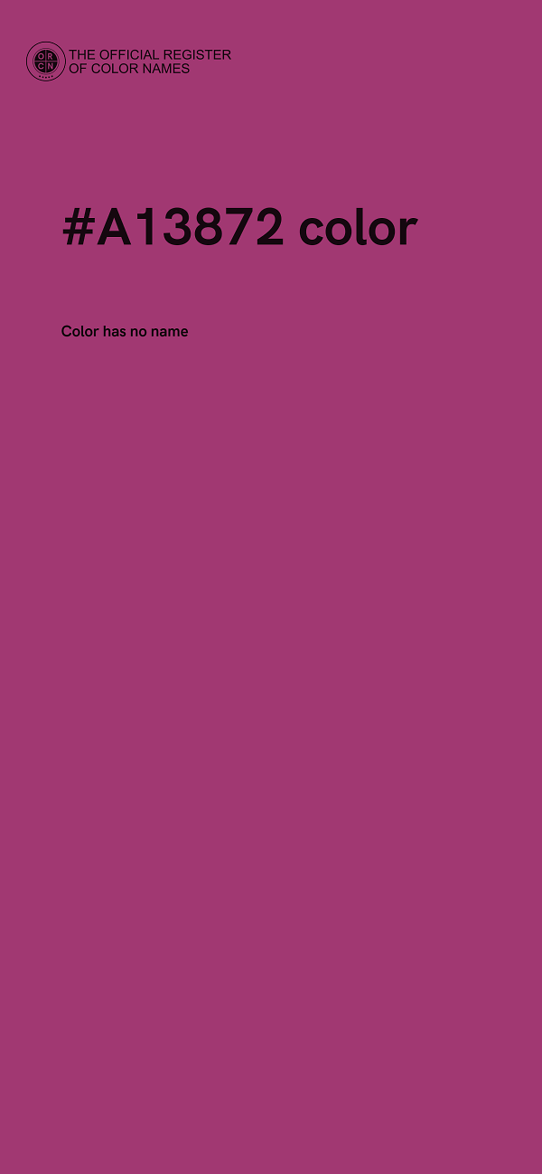 #A13872 color image