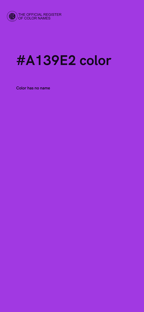 #A139E2 color image
