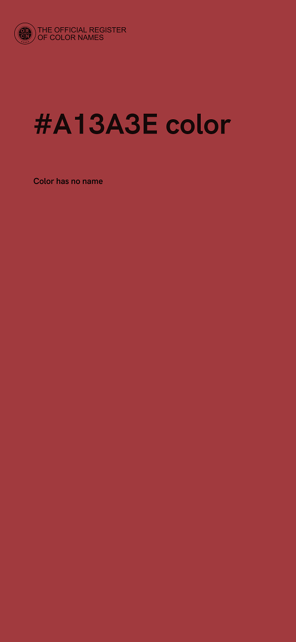 #A13A3E color image