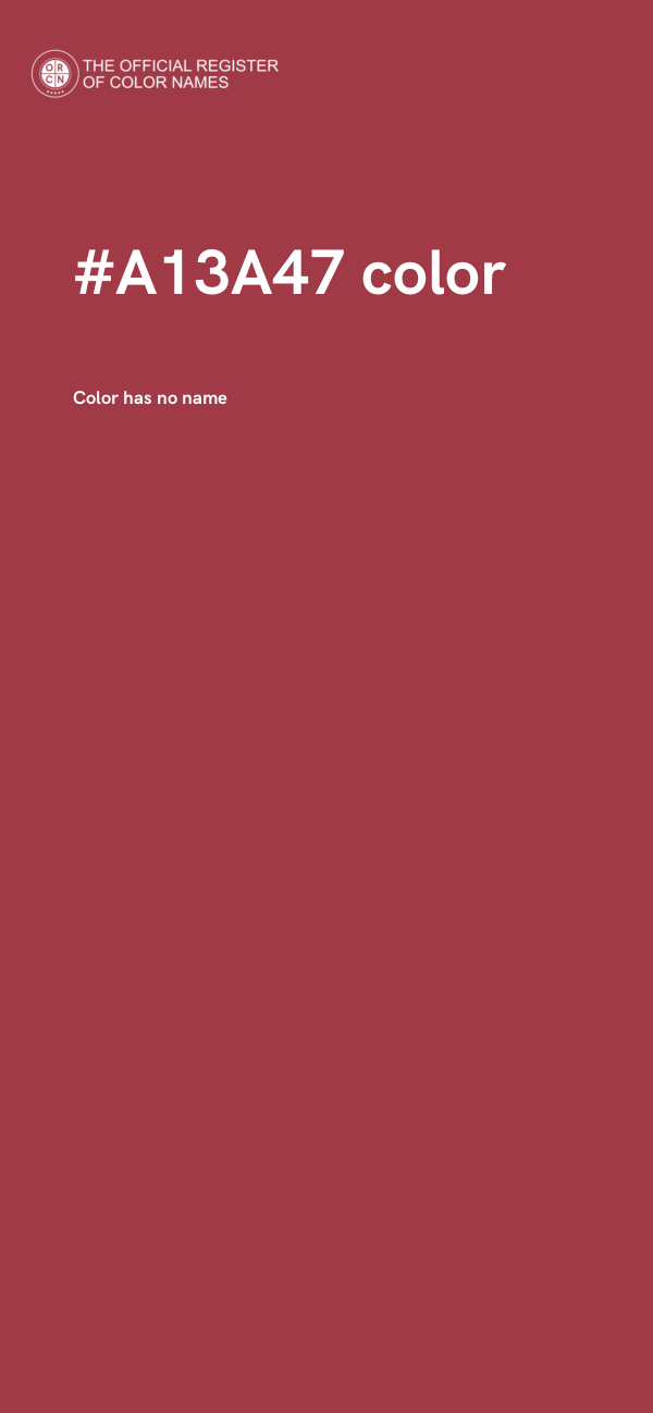 #A13A47 color image
