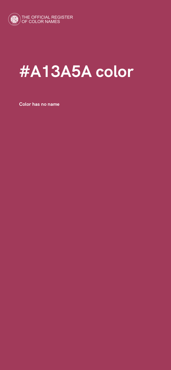 #A13A5A color image