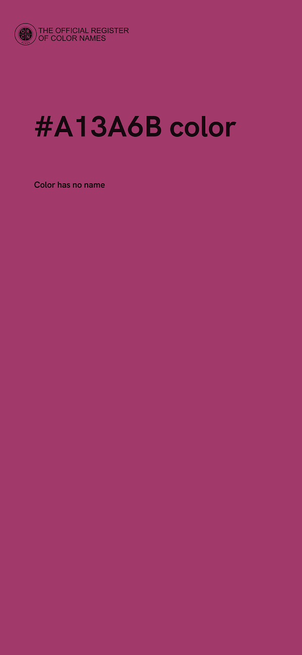 #A13A6B color image