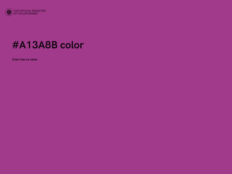 #A13A8B color image