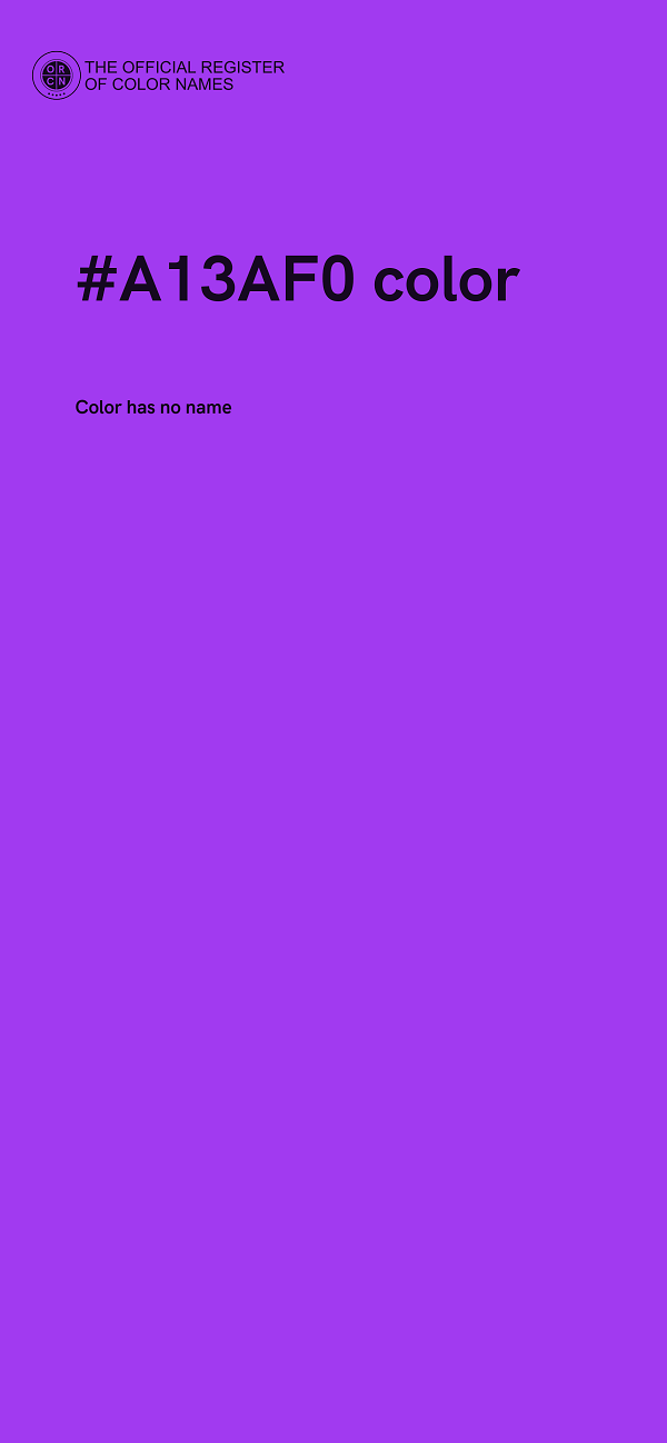 #A13AF0 color image