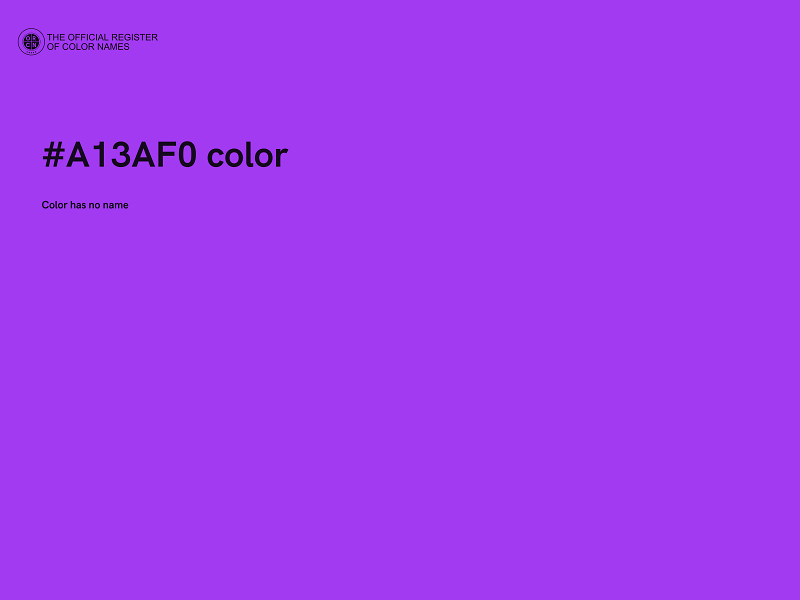 #A13AF0 color image