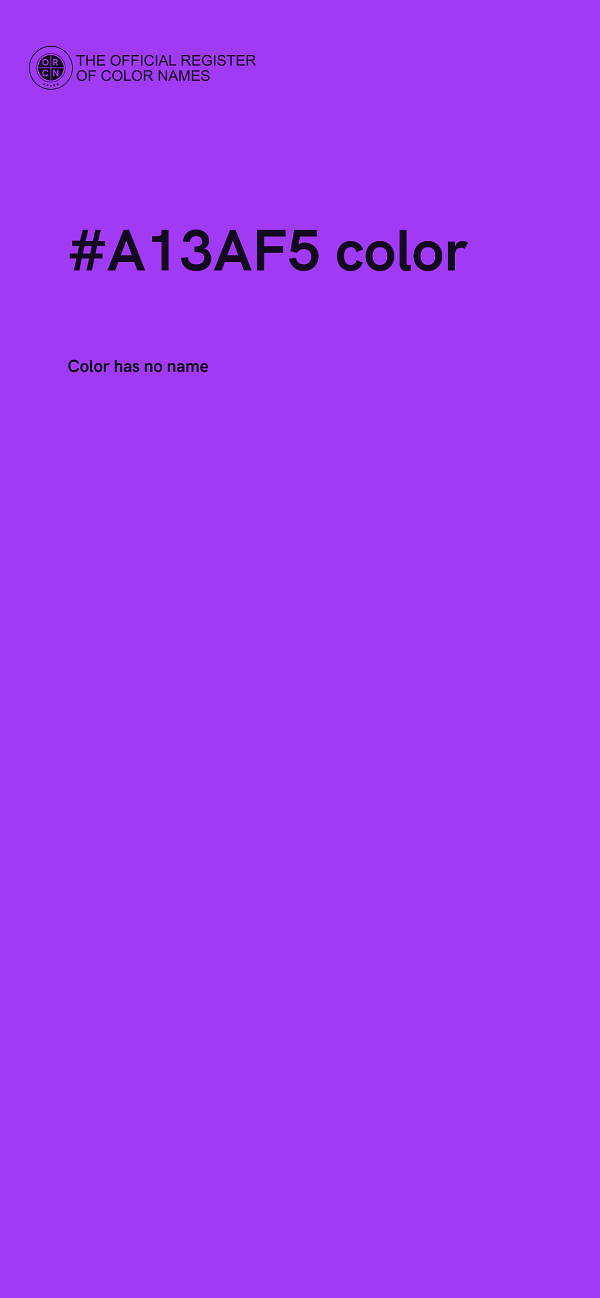 #A13AF5 color image