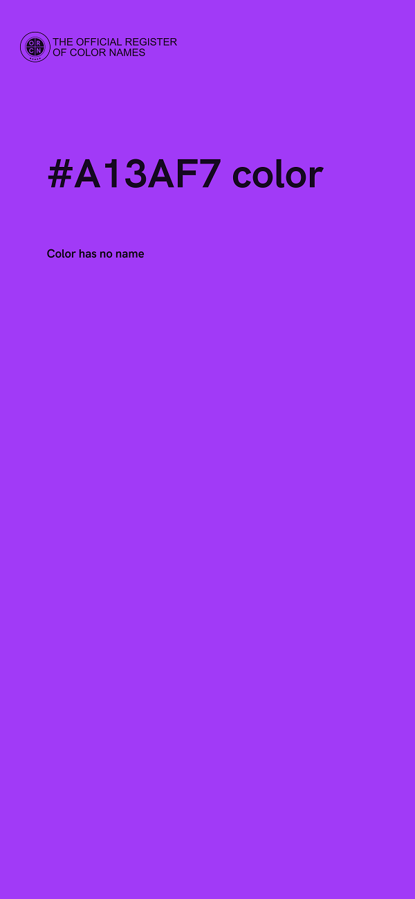 #A13AF7 color image