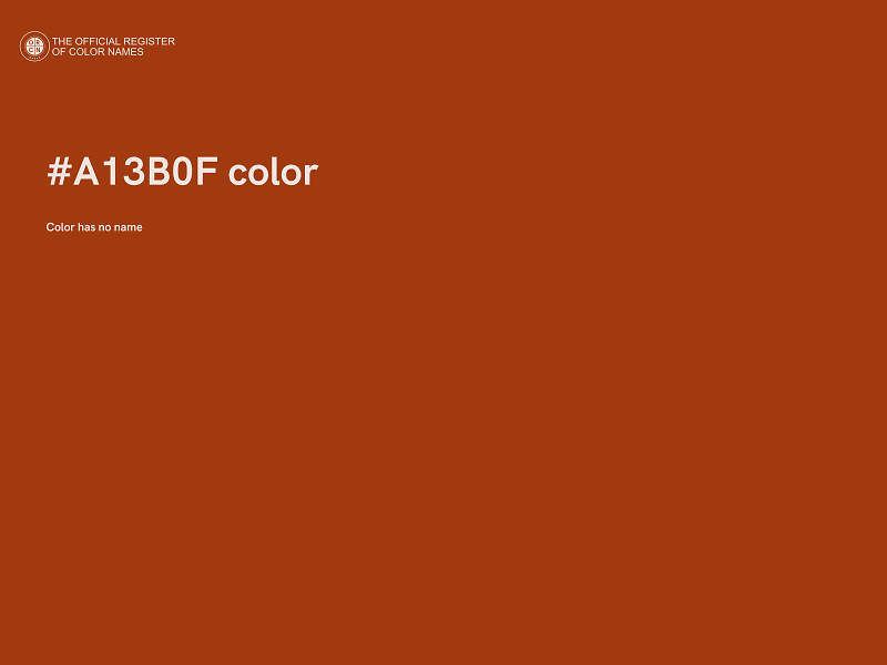 #A13B0F color image