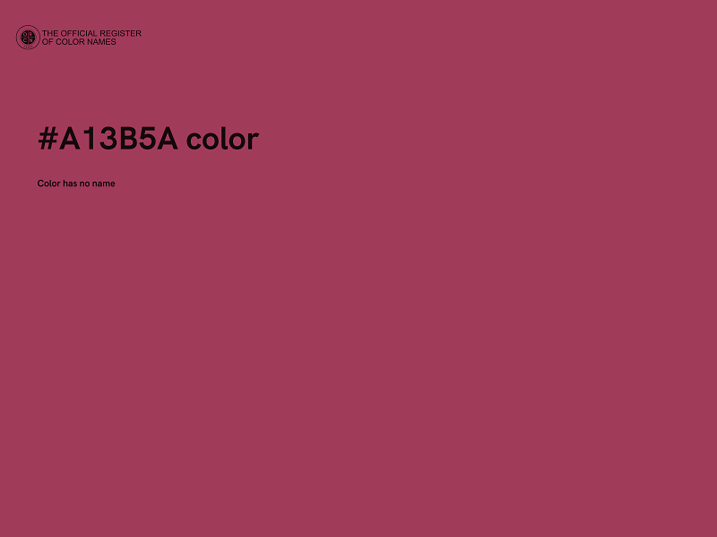 #A13B5A color image