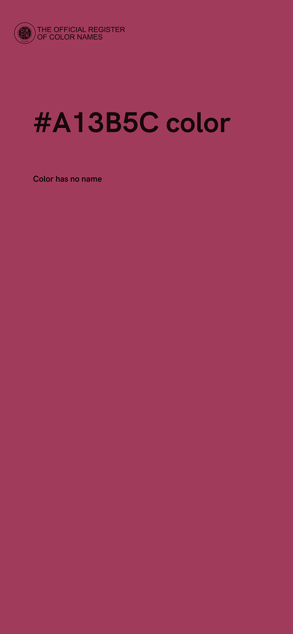 #A13B5C color image